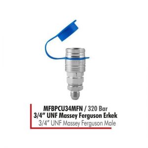MFBPCU34MFN / 320 Bar 3/4” UNF Massey Ferguson Erkek