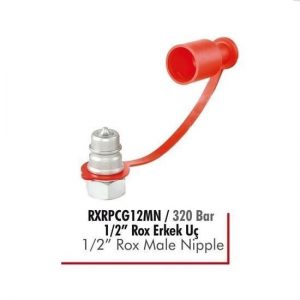 RXRPCG12MN / 320 Bar 1/2” Rox Erkek Uç - Görsel 1